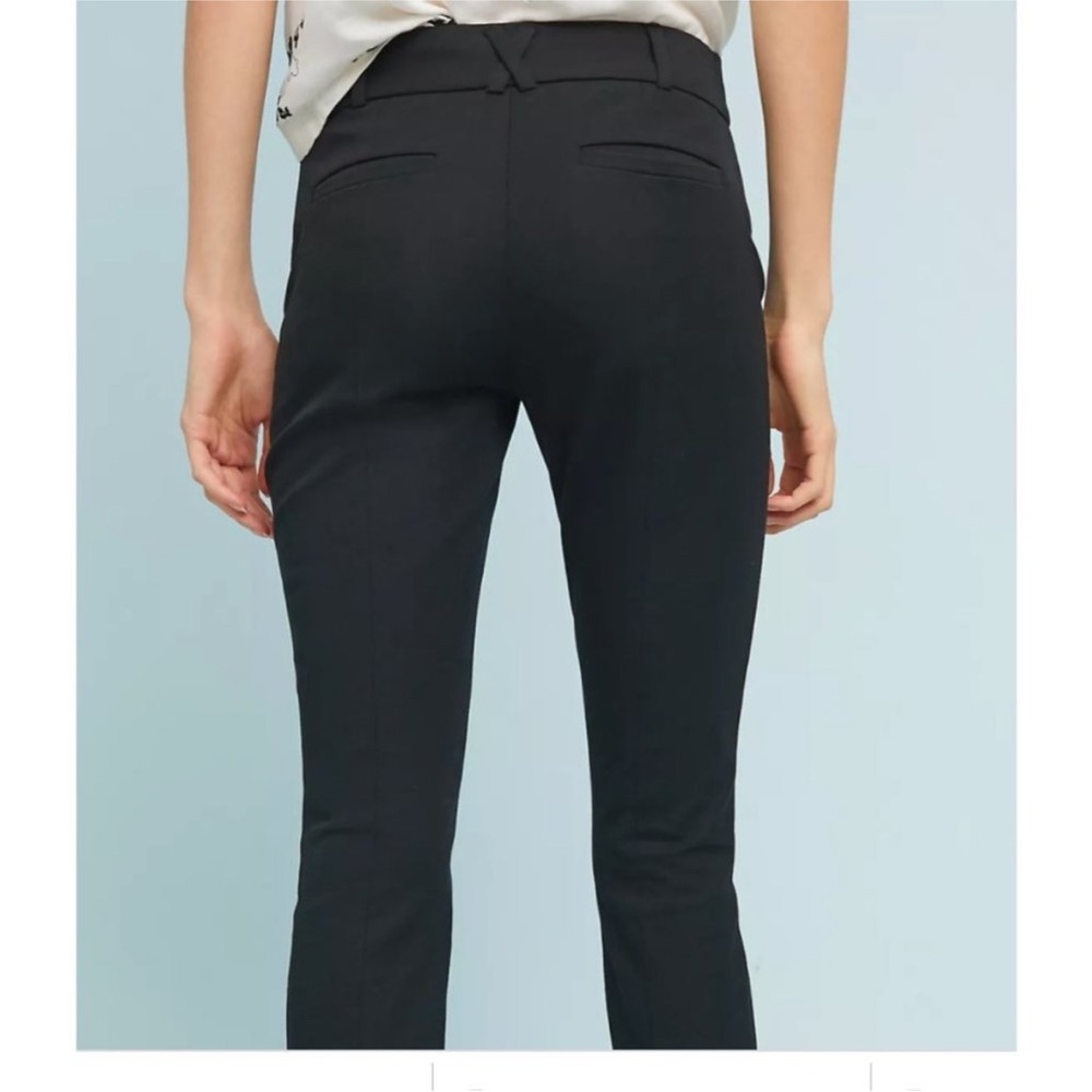 Anthropologie Black Cropped Ankle Pants
